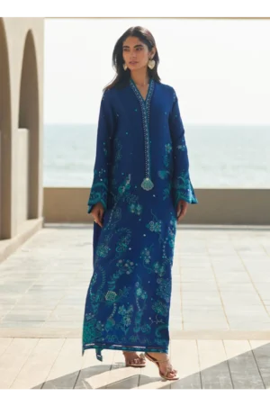liri Ink Blue Kaftan