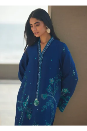 liri Ink Blue Kaftan
