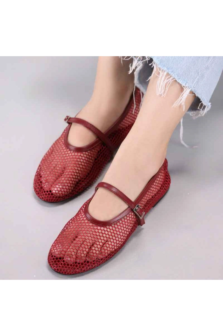 Crimson Breeze Mesh Mary Jane - Image 3
