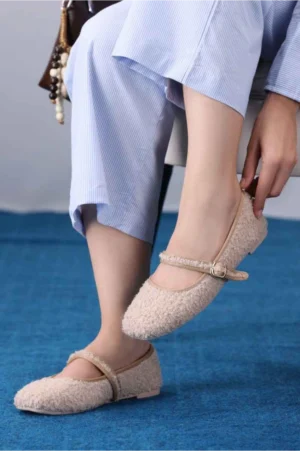 Rose Quartz Boucle Mary Jane