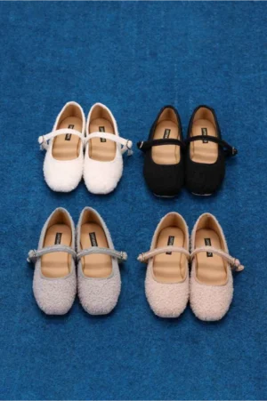 Rose Quartz Boucle Mary Jane
