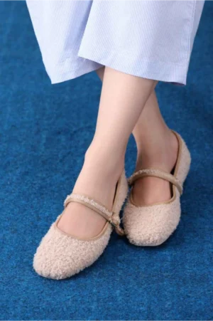 Rose Quartz Boucle Mary Jane