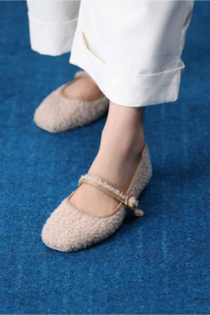 Rose Quartz Boucle Mary Jane