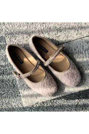 Rose Quartz Boucle Mary Jane