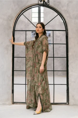 Olive Mirage Kaftan