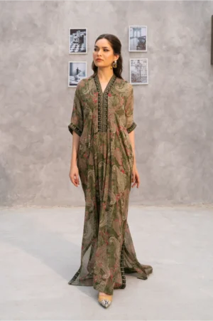 Olive Mirage Kaftan