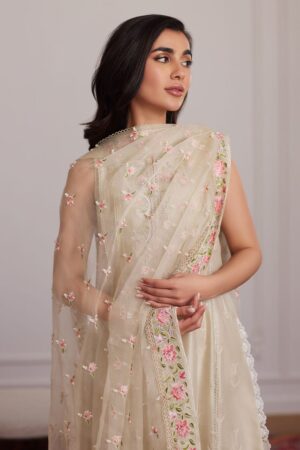 Everly Cream Shirt And Dupatta