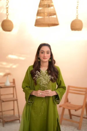 Zaha Olive Green 3-Piece