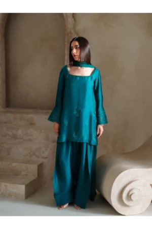 Persian Green Sheesha Silk (3 Piece)