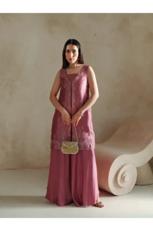 Candy Pink Sheesha Silk (2 Piece)