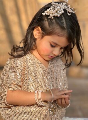 Soft Gold Sequin Kaftan