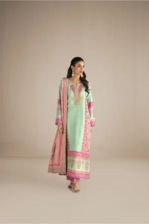 Celadon Rosé Gulbahar Suit