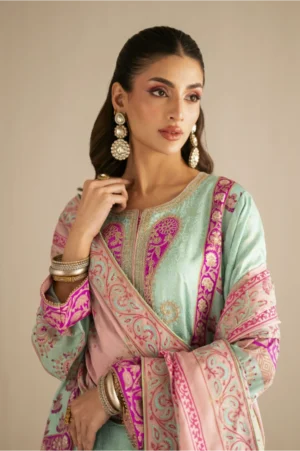 Celadon Rosé Gulbahar Suit