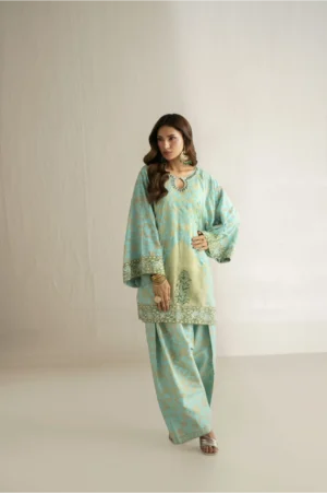 Seafoam Meadow Printed Suit