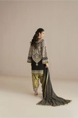 Obsidian Citron Stripe Kurta Set