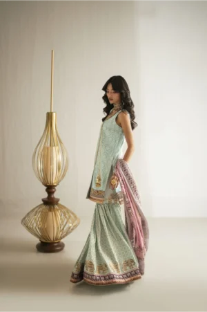 Mint Mirage Lehenga Set