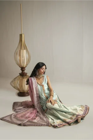 Mint Mirage Lehenga Set