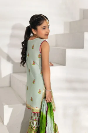 Sea Green Angrakha