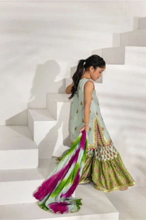 Sea Green Angrakha