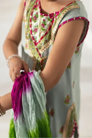 Sea Green Angrakha
