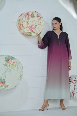 Cranberry Fade Kaftan