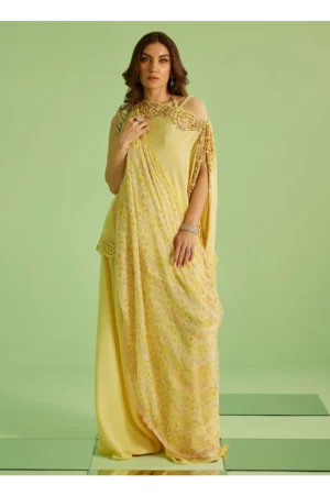 Solenne Shirt And Drape Dupatta With Pants