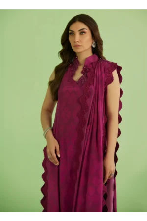 Lilia Long Shirt With Drape Dupatta