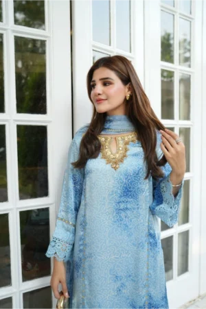 Blue Bandhani Bliss