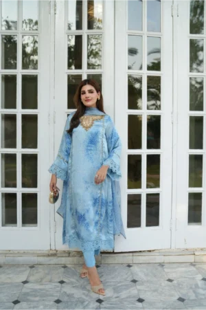 Blue Bandhani Bliss