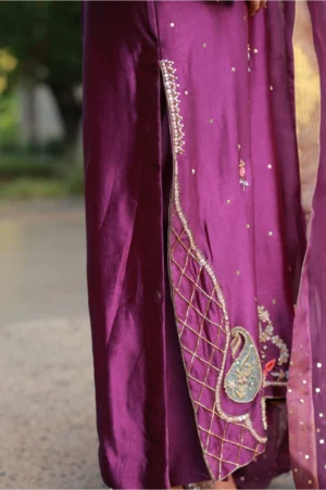 3-Piece Premium Sheesha Silk Suit