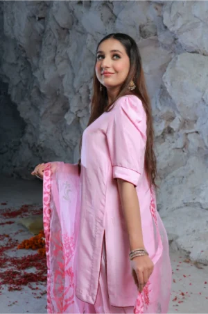 3-Piece Korean Raw Silk Suit