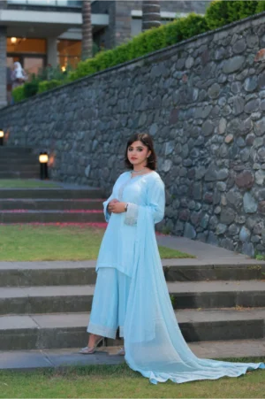 3-Piece Korean Raw Silk Suit