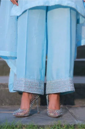 3-Piece Korean Raw Silk Suit