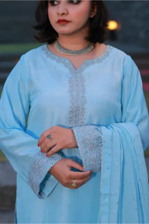3-Piece Korean Raw Silk Suit