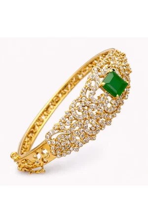 Emerald Elegance Bangle – JBB1016BG