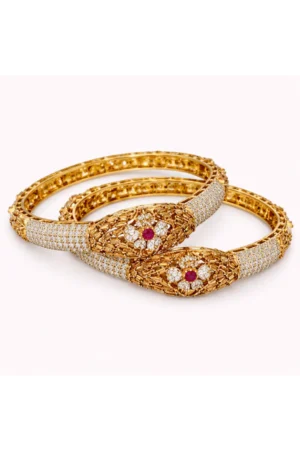 Ruby Floral Bangles – JBB1019BG