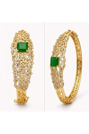 Emerald Elegance Bangle – JBB1016BG