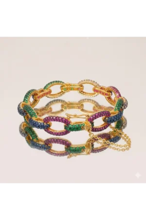Rainbow Link Bangle – JBB1028BG