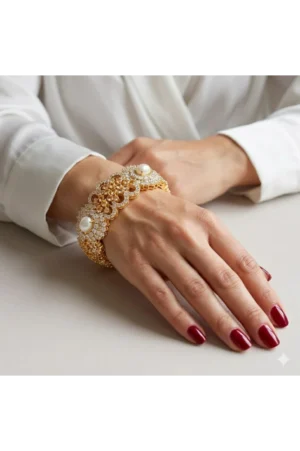 Pearl Blossom Bangle – JBB1023BG