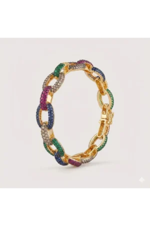 Rainbow Link Bangle – JBB1028BG