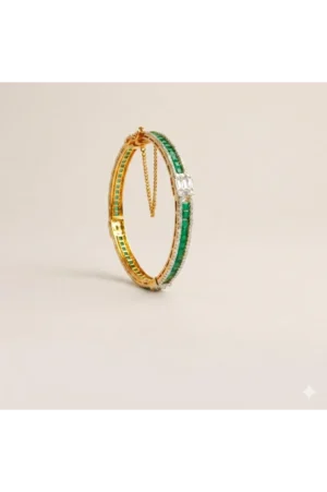 Emerald Elegance Bangle – JBB1031BG