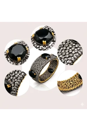 Onyx Grandeur Cuff - JBB1022BG