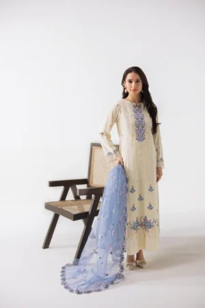Ivory Bloom - 3 Pcs