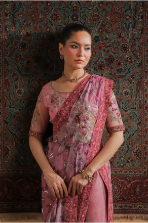 Rosewood Zari Fusion Saree