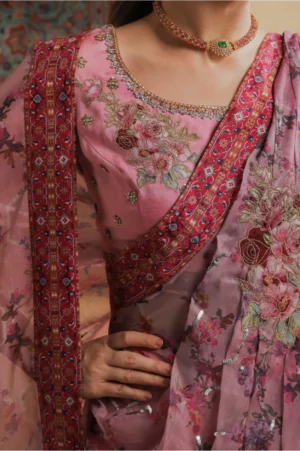 Rosewood Zari Fusion Saree