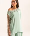 Anari Shirt And Drape Dupatta With Pants