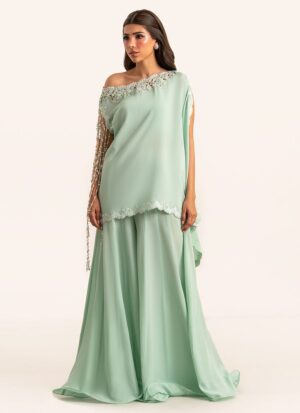 Anari Shirt And Drape Dupatta With Pants