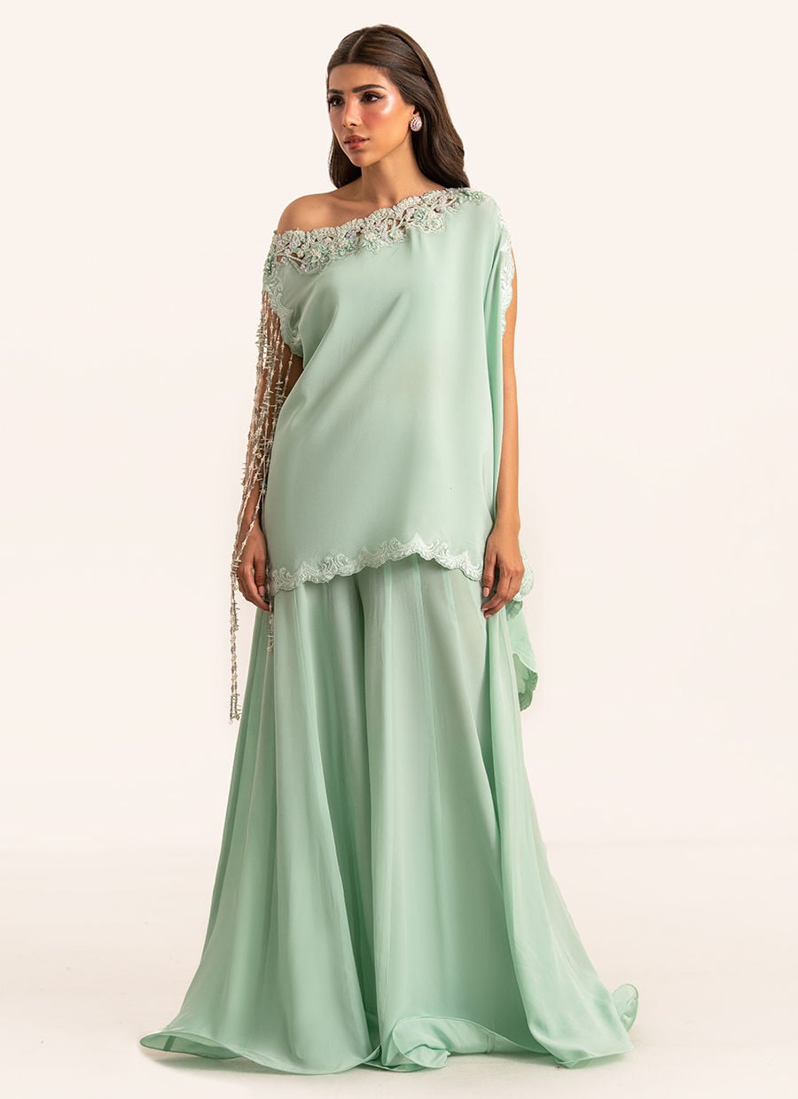 Anari Shirt And Drape Dupatta With Pants - Image 4