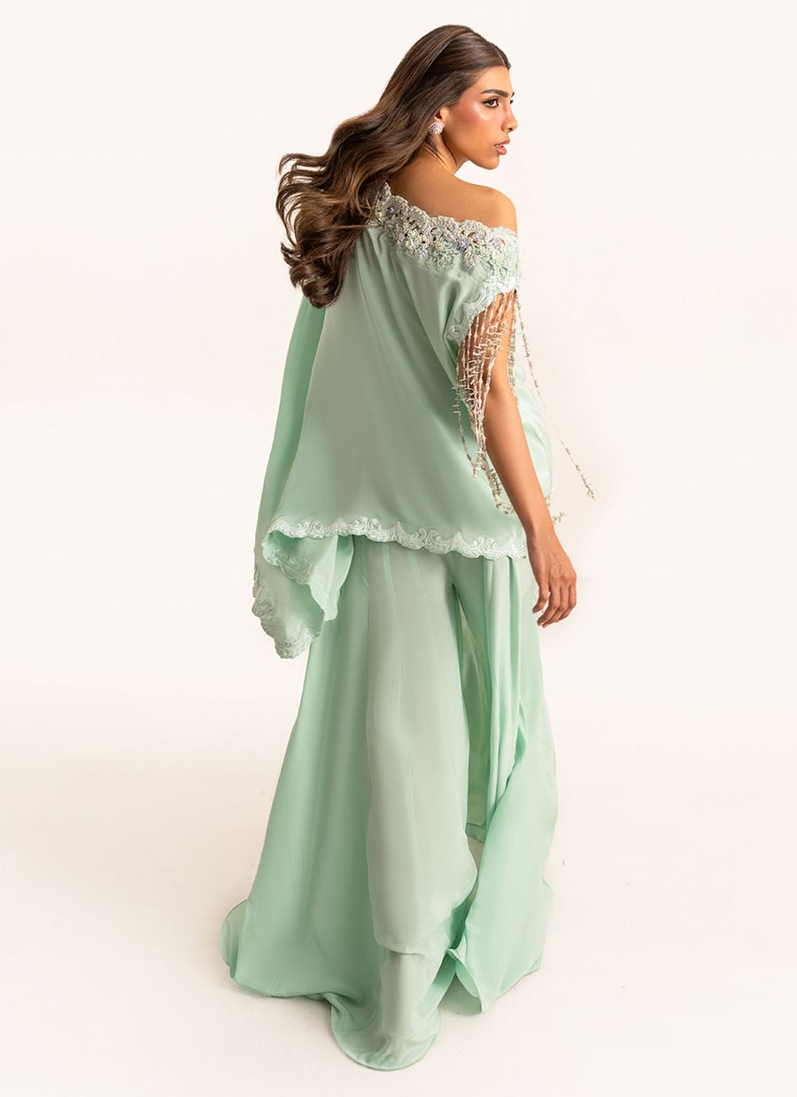 Anari Shirt And Drape Dupatta With Pants - Image 6