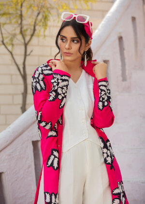 Ambrosia - Printed Jacket with Inner Dress